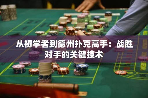 从初学者到德州扑克高手：战胜对手的关键技术