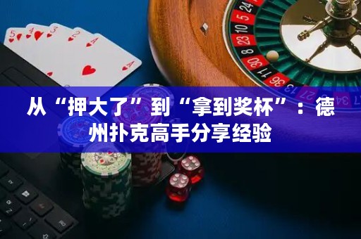 从“押大了”到“拿到奖杯”：德州扑克高手分享经验