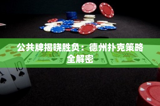 公共牌揭晓胜负：德州扑克策略全解密