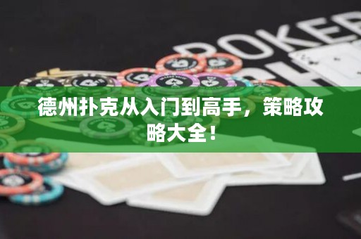 德州扑克从入门到高手，策略攻略大全！