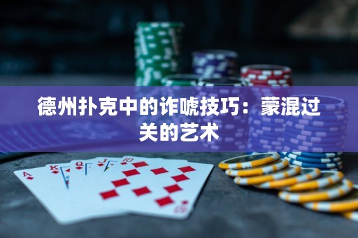 德州扑克中的诈唬技巧：蒙混过关的艺术