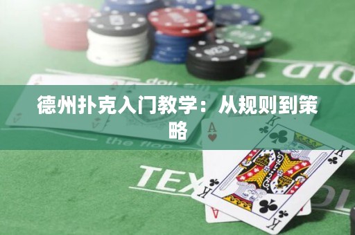 德州扑克入门教学：从规则到策略