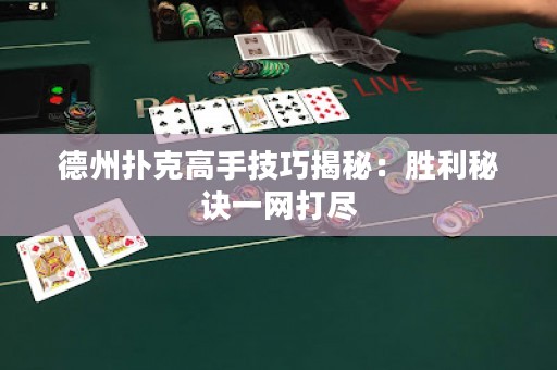 德州扑克高手技巧揭秘：胜利秘诀一网打尽