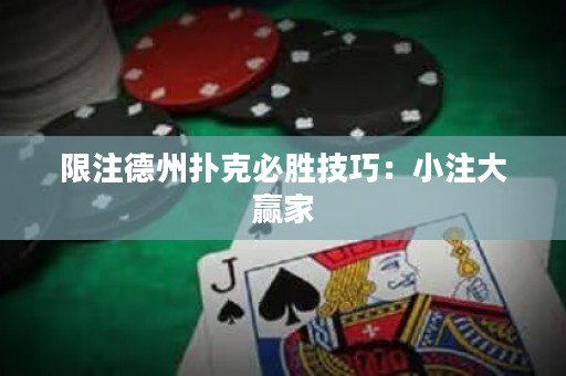 限注德州扑克必胜技巧：小注大赢家