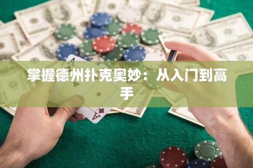 掌握德州扑克奥妙：从入门到高手